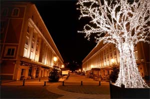 Albertville de nuit