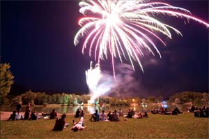 Feux d'artifice - Lac de Carouge